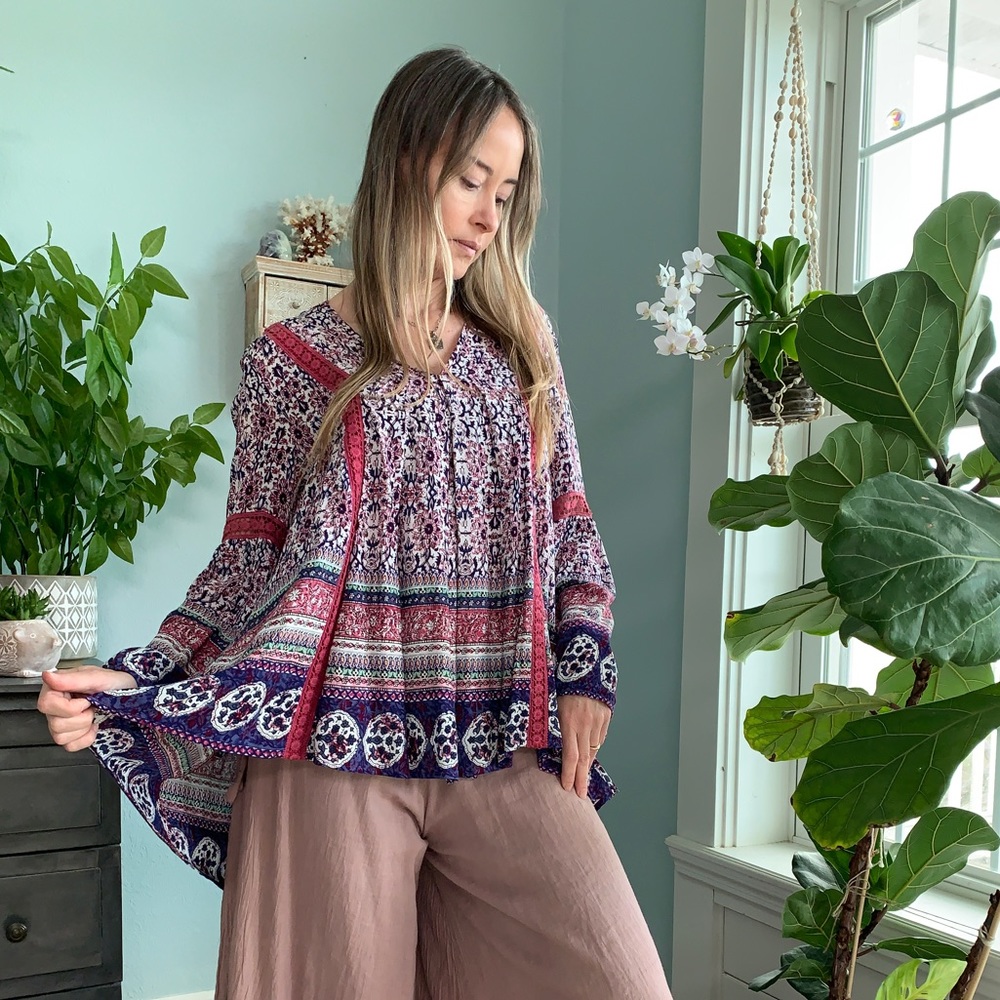 Altar’d State Block Print Blouse